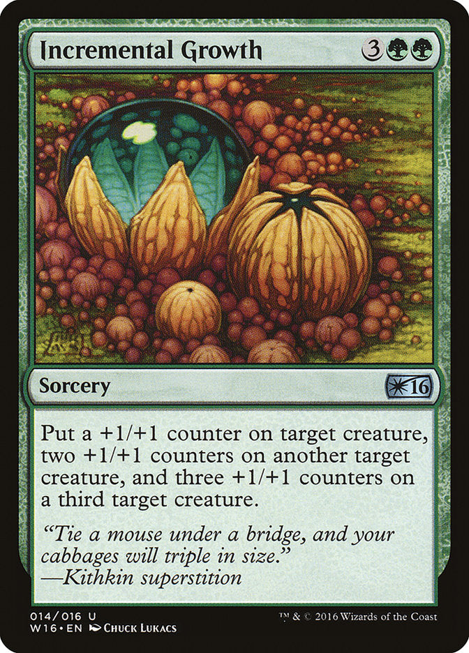 Incremental Growth [Welcome Deck 2016] (W16 14)