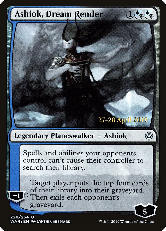 Ashiok, Dream Render  [War of the Spark Prerelease Promos] (PWAR 228S)