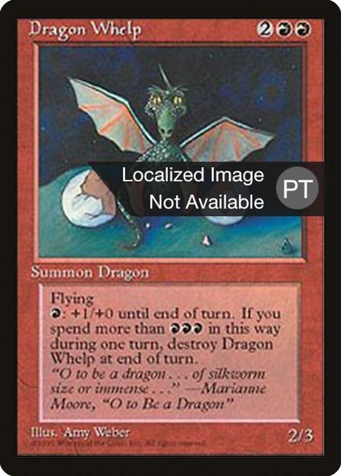 Dragon Whelp [Fourth Edition Foreign Black Border] (4BB 186)