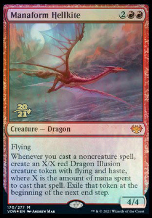 Manaform Hellkite [Innistrad: Crimson Vow Prerelease Promos] (PVOW 170)