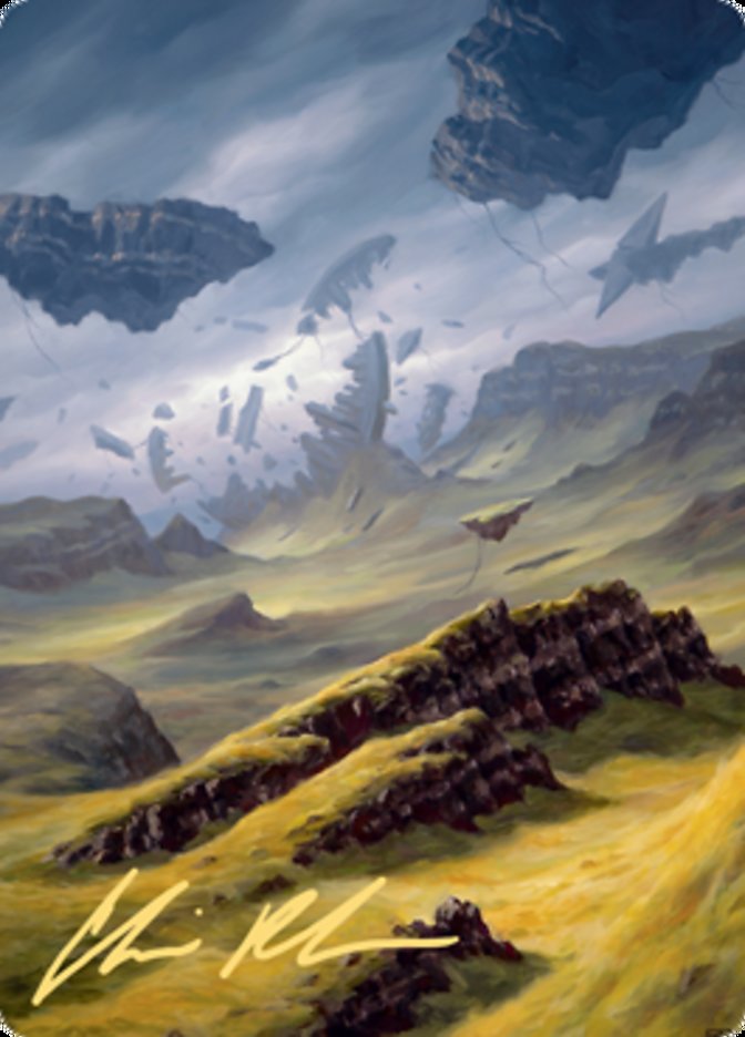 Plains 3 Art Card (Gold-Stamped Signature) [Art Series: Zendikar Rising]