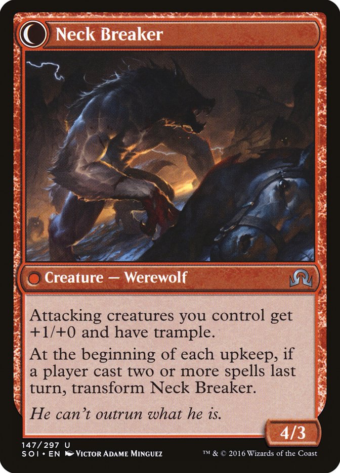 Breakneck Rider // Neck Breaker [Shadows over Innistrad] (SOI 147)