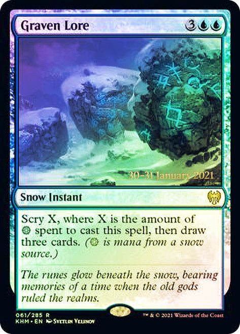 Graven Lore   [Kaldheim Prerelease Promos] (PKHM 61)