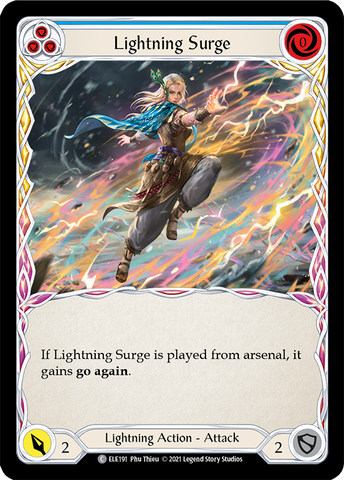 Lightning Surge (Blue) [ELE191] 1st Edition Normal