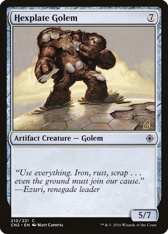 Hexplate Golem [Conspiracy: Take the Crown] (CN2 210)