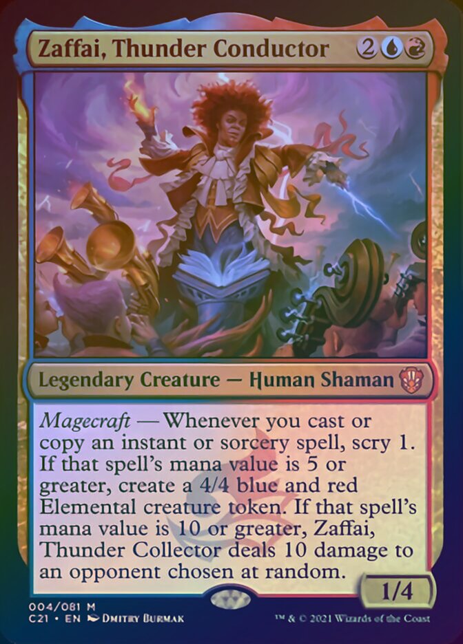 Zaffai, Thunder Conductor (Display Commander) [Commander 2021] (C21 4)