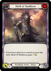 Shrill of Skullform (Red) [EVR116] 1st Edition Rainbow Foil