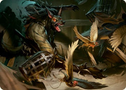 Wing Shredder Art Card [Innistrad: Midnight Hunt Art Series] (AMID 55)