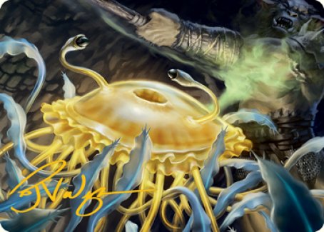 Flumph Art Card (Gold-Stamped Signature) [Dungeons & Dragons: Adventures in the Forgotten Realms Art Series] (AAFR 12)