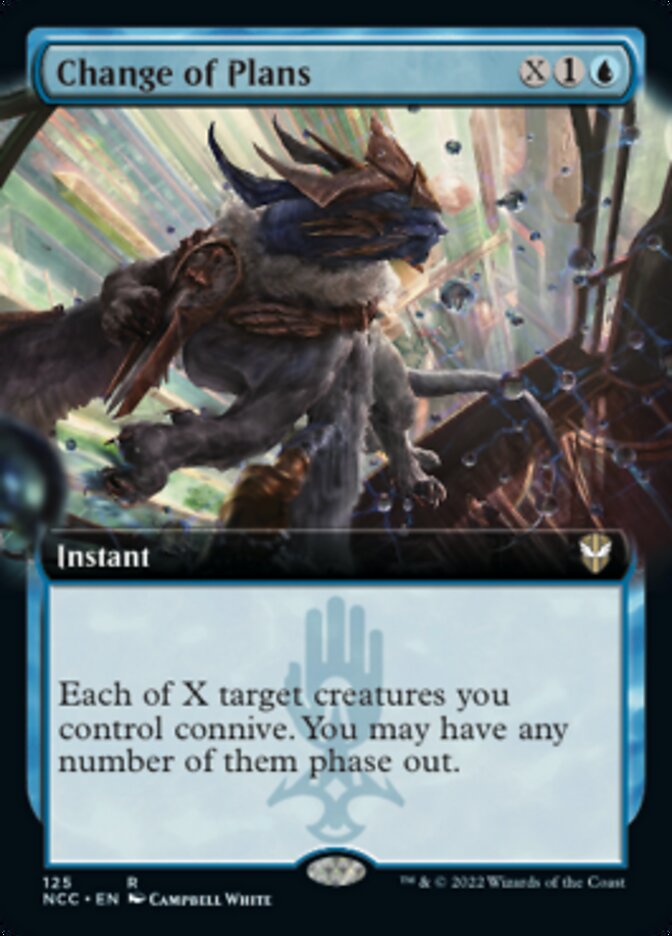 Change of Plans (Extended Art) [Streets of New Capenna Commander] (NCC 125)