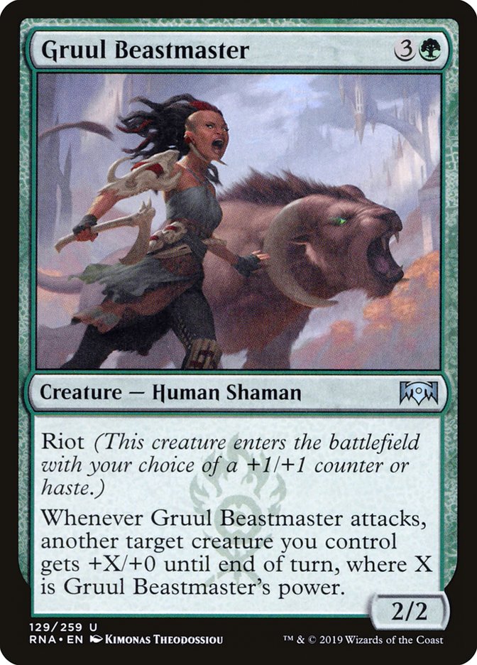 Gruul Beastmaster [Ravnica Allegiance] (RNA 129)