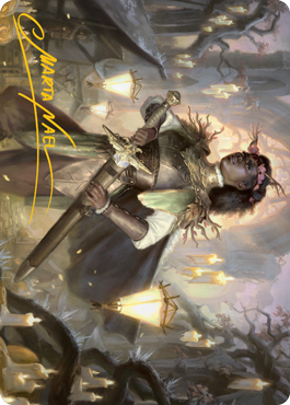 Sungold Sentinel Art Card (Gold-Stamped Signature) [Innistrad: Midnight Hunt Art Series] (AMID 20)