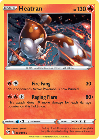 Heatran (25/189) [Sword & Shield: Darkness Ablaze]