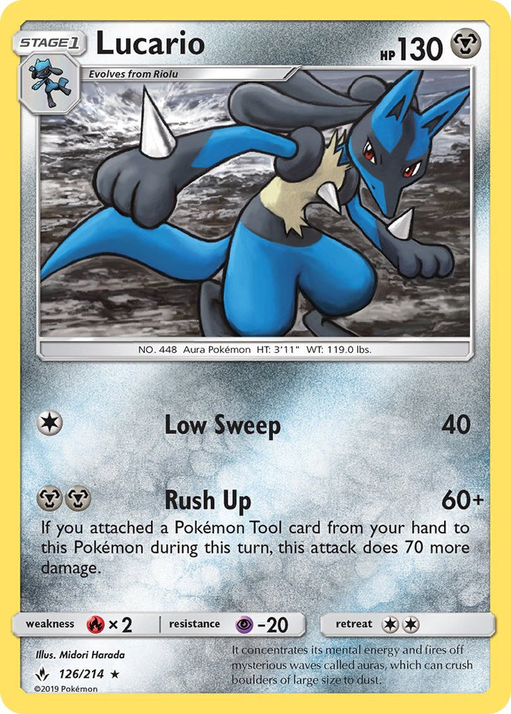 Lucario (SM Unbroken Bonds) (126/214) [Theme Deck Exclusives]