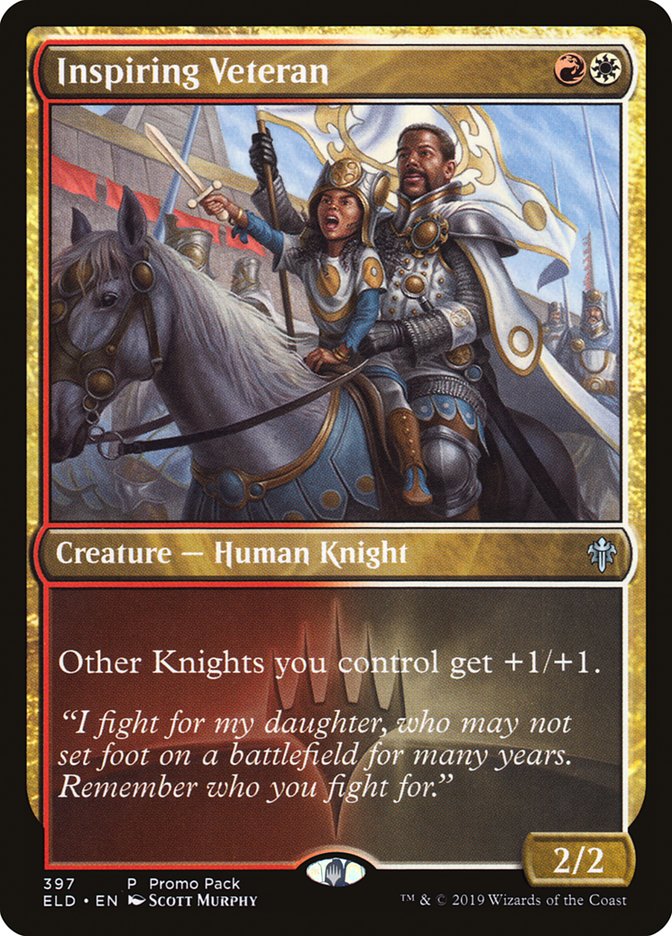Inspiring Veteran (Promo Pack) [Throne of Eldraine Promos] (ELD 397)