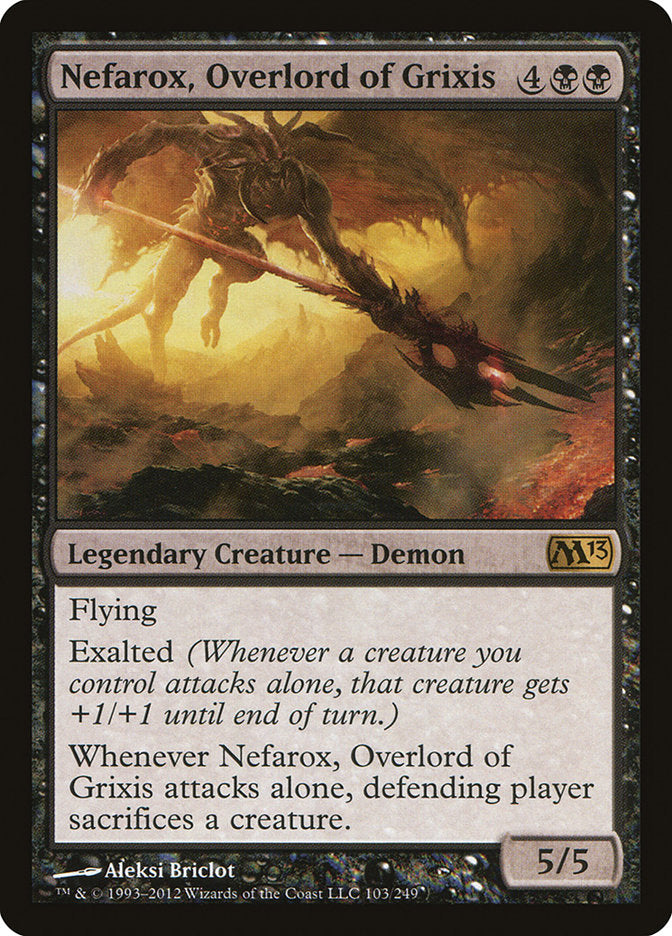 Nefarox, Overlord of Grixis [Magic 2013] (M13 103)