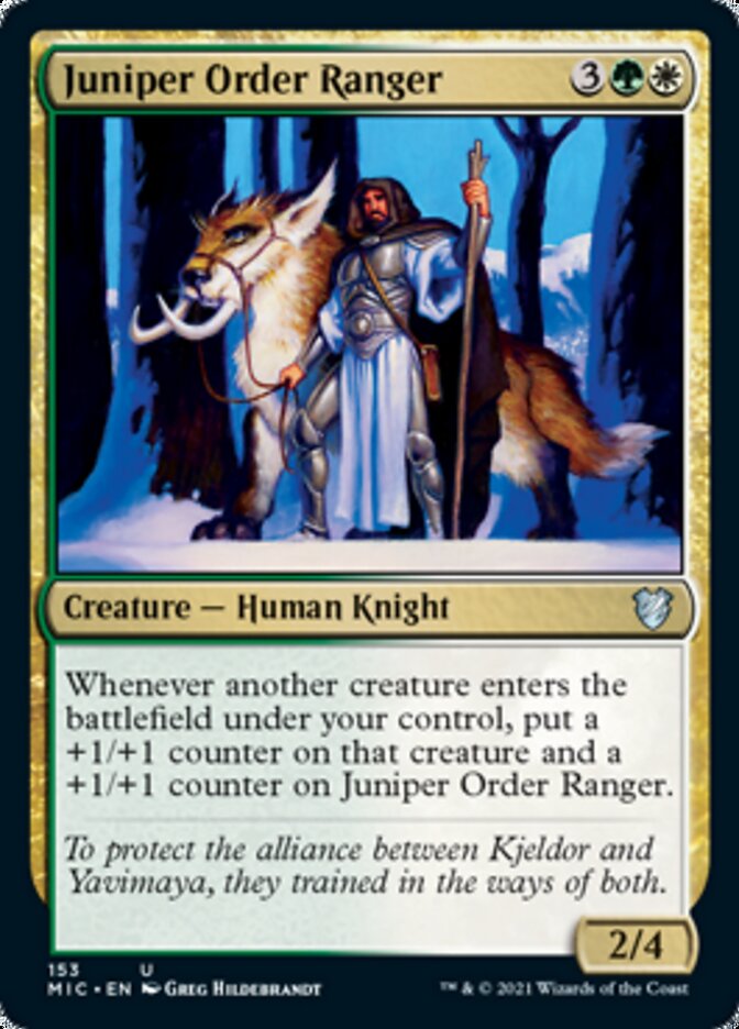 Juniper Order Ranger [Innistrad: Midnight Hunt Commander] (MIC 153)