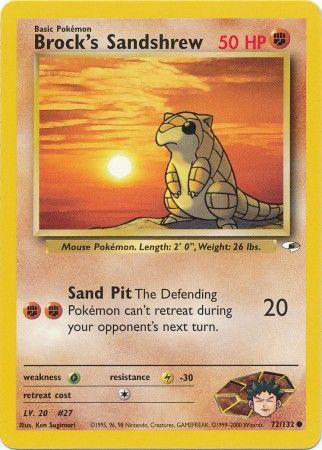 Brock's Sandshrew (72/132) [Gym Heroes]