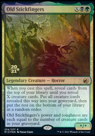 Old Stickfingers [Innistrad: Midnight Hunt Prerelease Promos] (PMID 234)