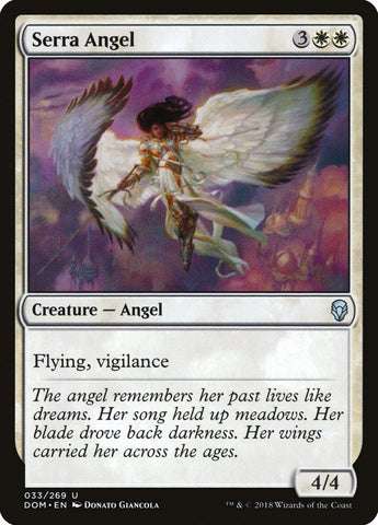 Serra Angel [Dominaria] (DOM 33)