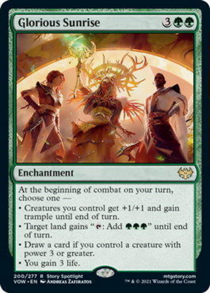 Glorious Sunrise [Innistrad: Crimson Vow] (VOW 200)