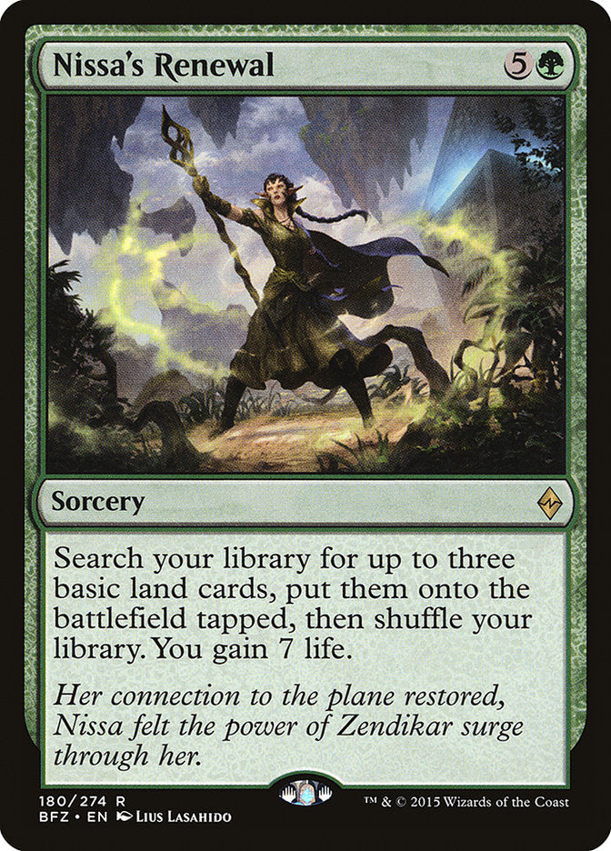 Nissa's Renewal [Battle for Zendikar] (BFZ 180)