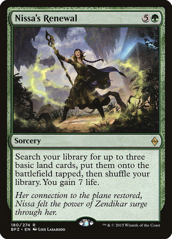 Nissa's Renewal [Battle for Zendikar] (BFZ 180)