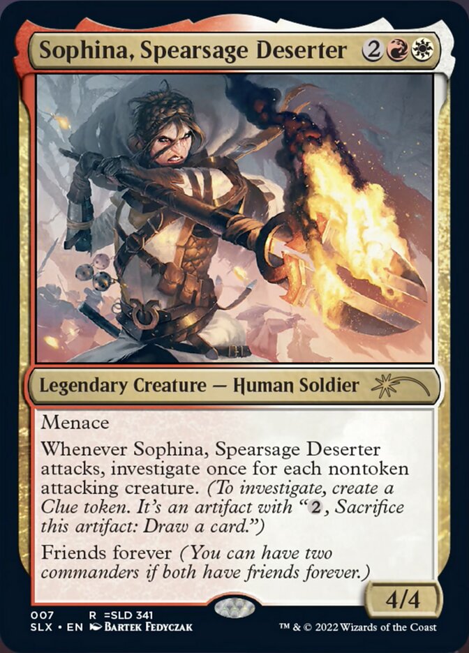 Sophina, Spearsage Deserter [Secret Lair: Universes Within] (SLX 7)