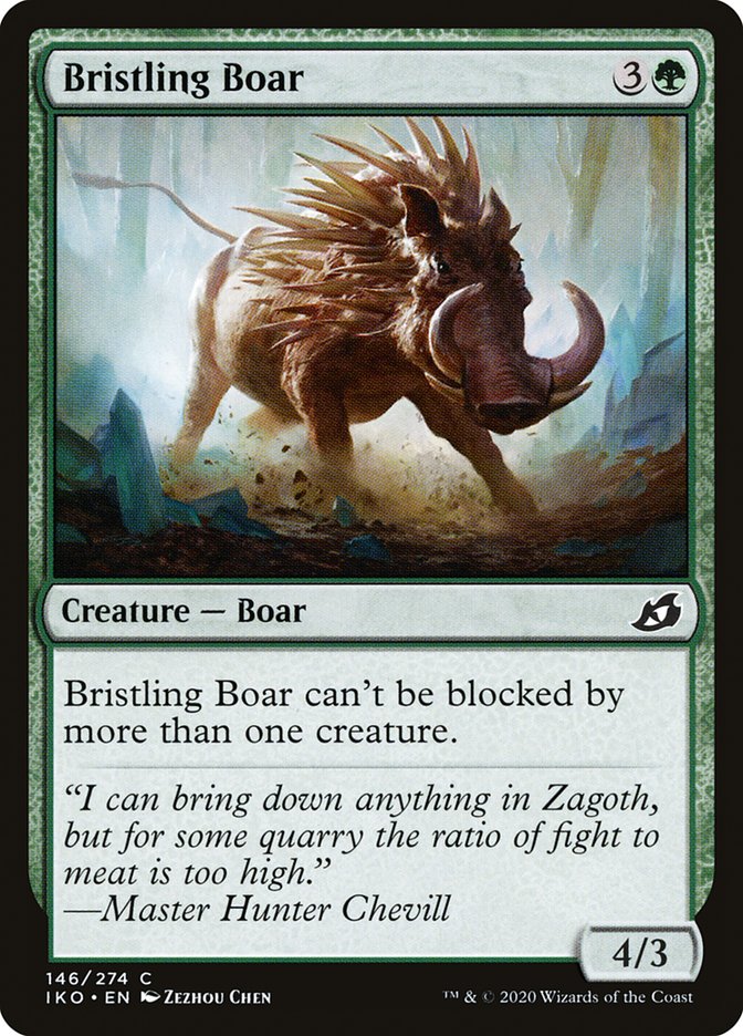 Bristling Boar [Ikoria: Lair of Behemoths] (IKO 146)