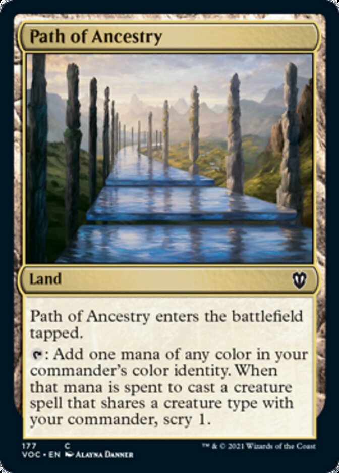 Path of Ancestry [Innistrad: Crimson Vow Commander] (VOC 177)
