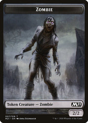 Weird // Zombie Double-sided Token [Core Set 2021 Tokens] (TM21 13)