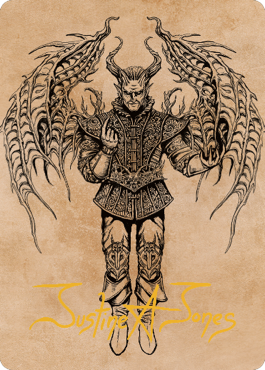 Raphael, Fiendish Savior Art Card (Gold-Stamped Signature) [Commander Legends: Battle for Baldur's Gate Art Series]