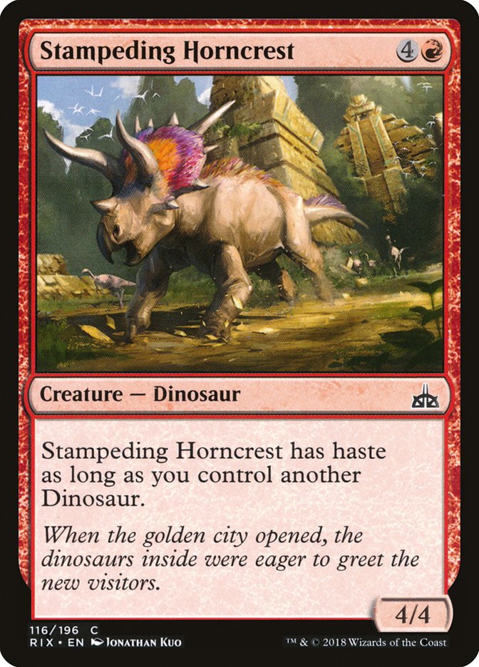 Stampeding Horncrest [Rivals of Ixalan] (RIX 116)