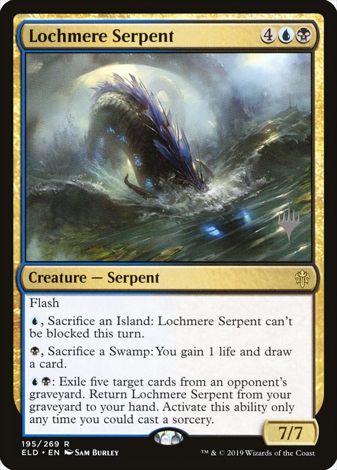 Lochmere Serpent (Promo Pack) [Throne of Eldraine Promos] (PELD 195P)