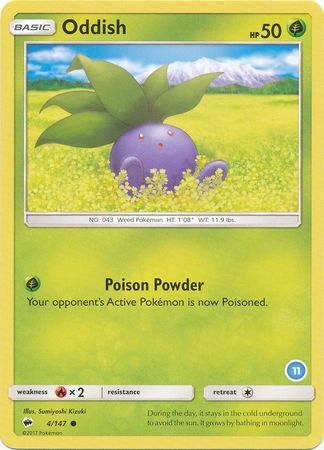 Oddish (4/147) [Sun & Moon: Trainer Kit - Alolan Sandslash & Alolan Ninetales]