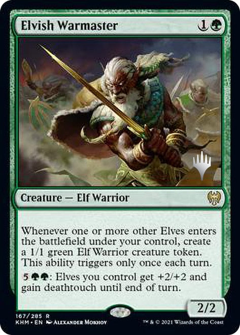 Elvish Warmaster [Kaldheim Promo Pack] (PKHM 167)