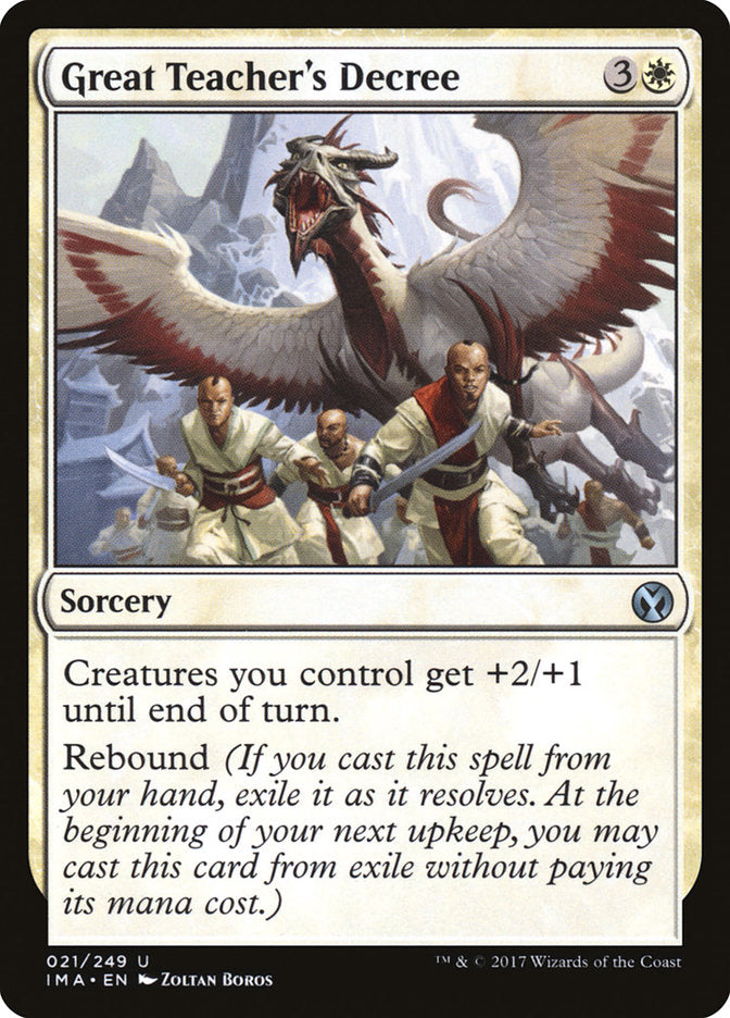 Great Teacher's Decree [Iconic Masters] (IMA 21)