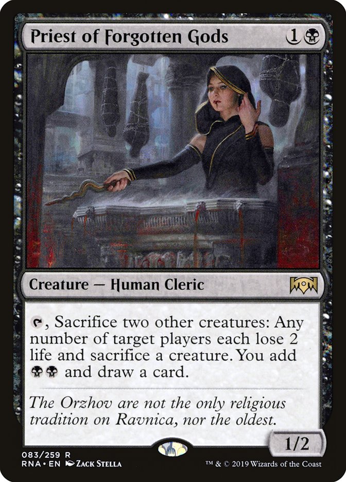Priest of Forgotten Gods [Ravnica Allegiance] (RNA 83)