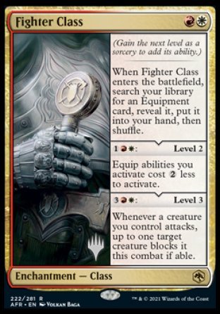 Fighter Class (Promo Pack) [Dungeons & Dragons: Adventures in the Forgotten Realms Promos] (PAFR 222)