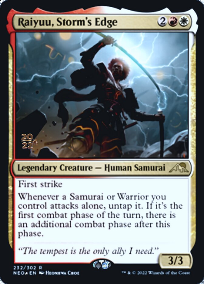 Raiyuu, Storm's Edge [Kamigawa: Neon Dynasty Prerelease Promos] (PNEO 232)
