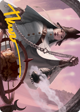 Celestus Sanctifier Art Card (Gold-Stamped Signature) [Innistrad: Midnight Hunt Art Series] (AMID 16)