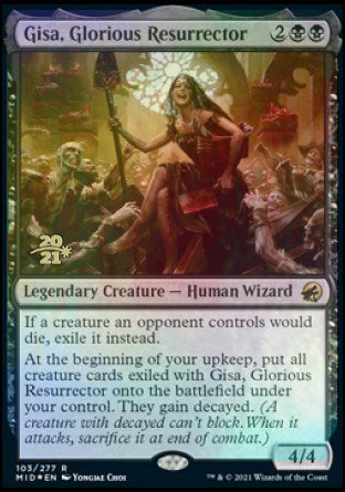 Gisa, Glorious Resurrector [Innistrad: Midnight Hunt Prerelease Promos] (PMID 103)