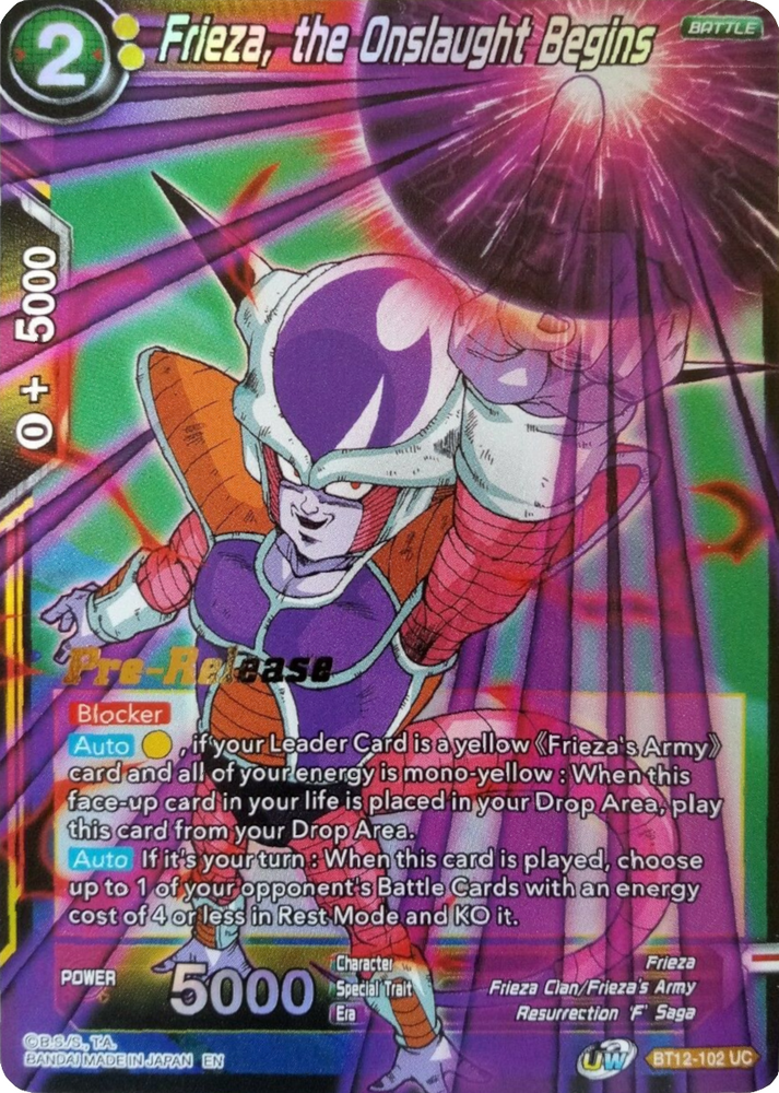 Frieza, the Onslaught Begins [BT12-102]