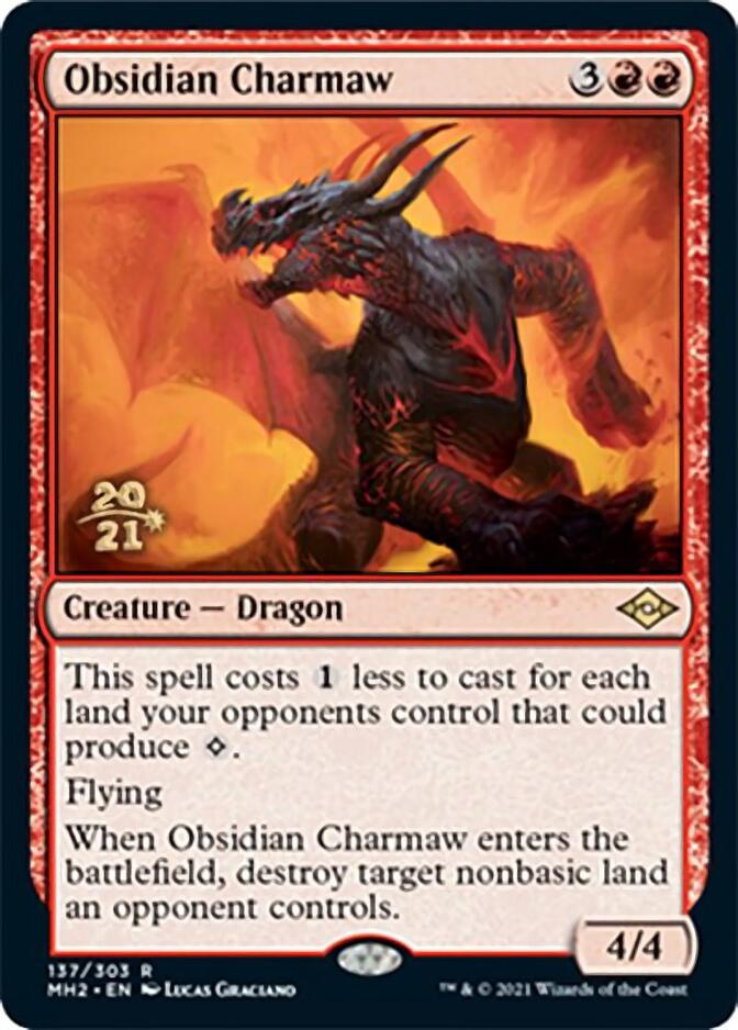 Obsidian Charmaw [Modern Horizons 2 Prerelease Promos] (PMH2 137)