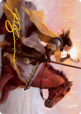 Sunrise Cavalier Art Card (Gold-Stamped Signature) [Innistrad: Midnight Hunt Art Series] (AMID 69)