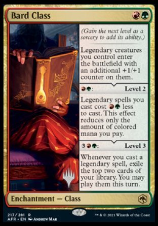Bard Class (Promo Pack) [Dungeons & Dragons: Adventures in the Forgotten Realms Promos] (PAFR 217)