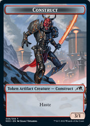 Spirit (002) // Construct (006) Double-sided Token [Kamigawa: Neon Dynasty Tokens] (TNEO 2)