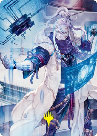 Tameshi, Reality Architect 2 Art Card (Gold-Stamped Signature) [Kamigawa: Neon Dynasty Art Series] (ANEO 53)