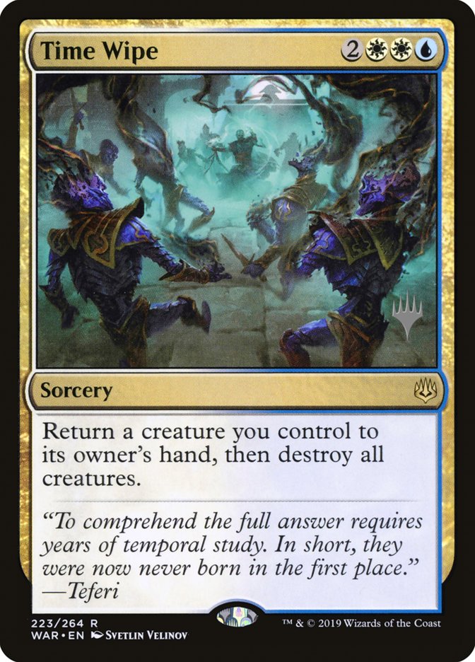 Time Wipe (Promo Pack) [War of the Spark Promos] (PWAR 223P)