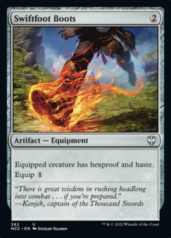 Swiftfoot Boots [Streets of New Capenna Commander] (NCC 382)
